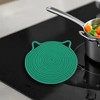Unique Bargains Single Cat-Ear Shape Heat Resistant Trivet Mat Cotton 9.45"x9.45"x0.31" - 2 of 3