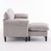 Maliang Sofa with Footstools with Storage, for Living Room/Bedroom/Office/Small Space, 3-Seater Combination Sofa - 3 of 4