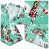 Clearlove Men's Hawaiian Shirt Short Sleeves Printed Button Down Summer Beach Dress Shirts - 4 of 4
