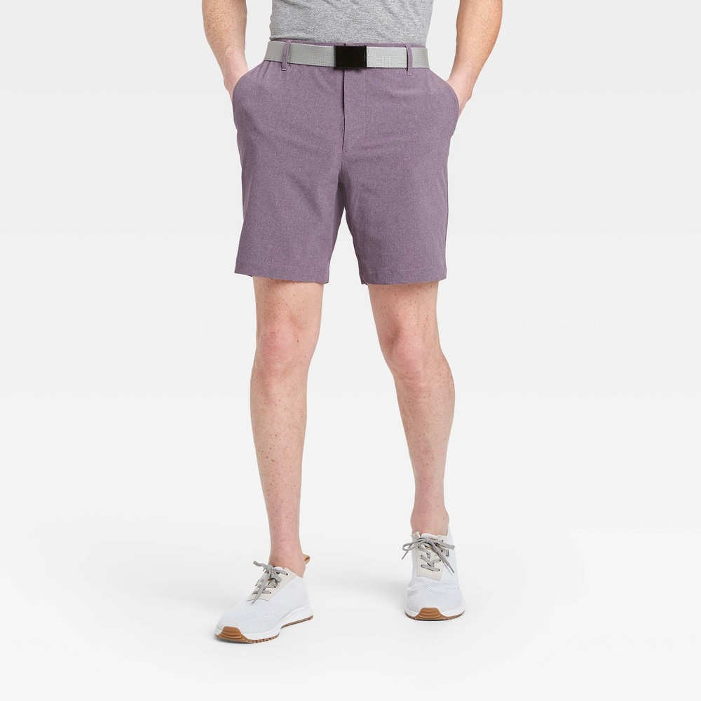 Men's Heather Golf Shorts - All in Motion Purple 42, Men's was $30.0 now $20.0 (33.0% off)