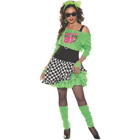 Halloween Express Women's Totally Awesome Costume - Size Large - Green ...