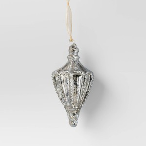 Christmas Silver Mercury Glass Bobble - Wondershop™ - 1 of 3