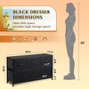 Fabric Dresser for Bedroom, Wide 5-Drawer Chest of Drawers with Storage Organizer Unit - 4 of 4