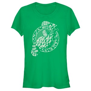 Juniors Womens Marvel St. Patrick's Day The Thing It's Pinching Time T-Shirt - 1 of 4