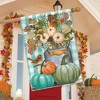 Pastel Pumpkins Fall House Flag Checkered Floral Autumn 28" x 40" Briarwood Lane - 4 of 4