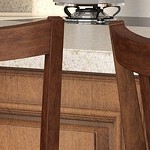 26 inch-hollow pattern back