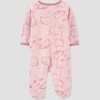 Carter's Just One You® Baby Girls' Farm Animals Footed Pajama - Pink - image 2 of 4