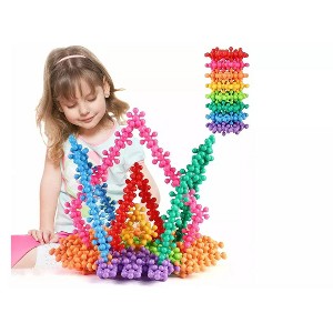 Link 200 Piece Set Interlocking Building Block Stem Educational Creativity Toy for Preschool Kids 3+ - Multi - 1 of 4