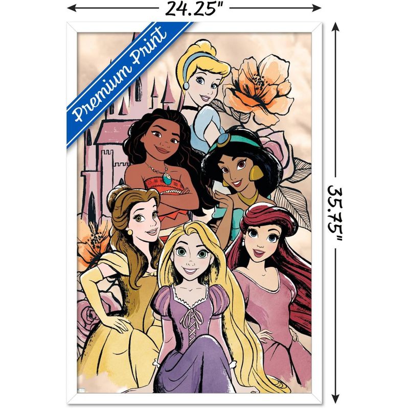 Trends International Disney Ultimate Princess Celebration - Castle Group Framed Wall Poster Prints, 3 of 7