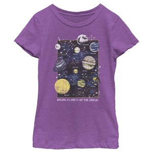 Girl's Lost Gods Ruling Planets Of The Zodiac T-Shirt - 1 of 4