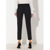 INSPIRE CHIC Women's High Waist Elastic Back Two Slant Pockets Office Work Ankle Pants - 4 of 4