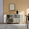 TIRAMISUBEST Sideboard Buffet cabinet with 4 doors and removable shelves - White Mobile File Cabinet - 2 of 4
