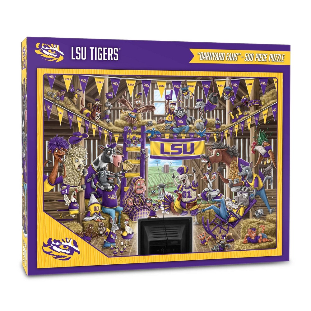 Photos - Jigsaw Puzzle / Mosaic NCAA LSU Tigers Barnyard Fans 500pc Puzzle