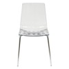 LeisureMod Ralph Modern Acrylic Dining Side Chair with Chrome Legs - 2 of 4