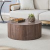 KWPZQEB Simple Cylindrical Coffee Table, Modern Round Coffee Table, 27.5¡± Center Table for Living Room - 2 of 4