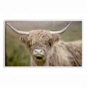 Stupell Industries Highland Cattle Dreams Printed Plush Bath Mat And Bath Rug, Design By Kim Allen, 18"X30" - 1 of 4