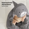 KeaBabies Cuddle Baby Hooded Towel, Organic Baby Bath Towel, Hooded Baby Towels, Baby Beach Towel for Newborn, Kids (Shark) - 4 of 4