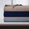 Tribeca Living Madrid Waffle Weave Cotton Oversized Blanket - 3 of 3