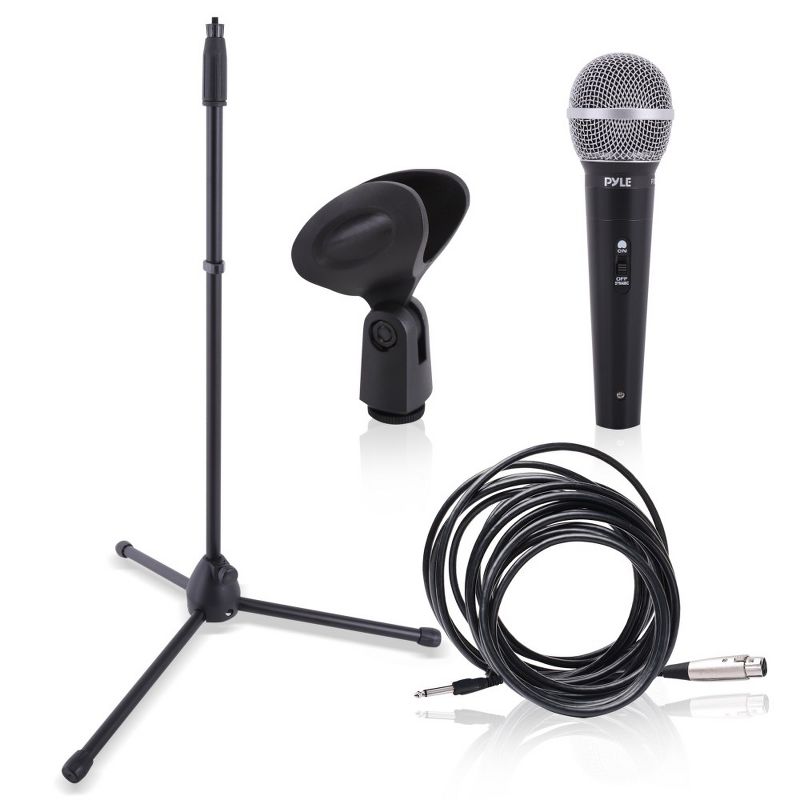 Professional Handheld Dynamic Microphone Kit - Black, 1 of 8