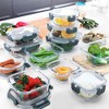Apex Vanguards 24-Piece Gray Glass Meal Prep Containers - 3 of 3