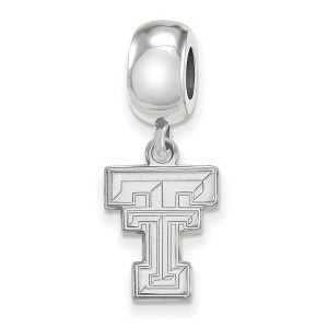 Black Bow Jewelry Sterling Silver Texas Tech Red Raiders NCAA Bead Charm - 1 of 4