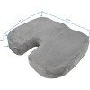 5 Star Super Deals Memory Foam Cooling Gel Seat Cushion Gel Enhanced Orthopedic Contour Coccyx Cushion Non Slip Cradle & Support Your Body & Tailbone - 4 of 4