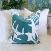 ChicFurnit Bed Pillows Autumn Leaf Home Pillow Velvet Decor Pillow with Hidden Zipper Cotton Pillows for Living Room Decoration, Blue, 20"*1"*20" - 2 of 4