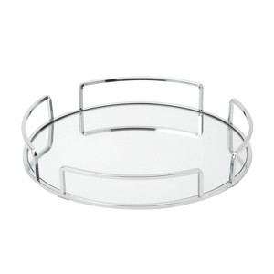 Modern Round Design Bathroom Tray Chrome - Home Details - 1 of 4