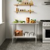 Flash Furniture Stainless Steel 18 Gauge Prep and Work Table with Undershelf - NSF Certified - 2 of 4