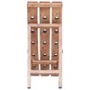 vidaXL Solid Reclaimed Wood Wine Rack - Rustic, Handmade, Holds 15 Bottles, Space-Saving Foldaway Design, Durable and Easy to Use - 4 of 4
