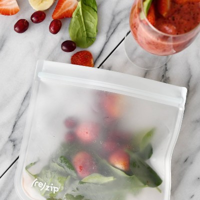 (re)zip Reusable Leak-proof Food Storage Bag Kit - Snack & Lunch - Clear - 5ct
