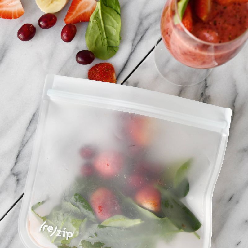(re)zip Reusable Leak-proof Food Storage Bag Kit  - Snack &#38; Lunch - Clear - 5ct, 3 of 16
