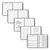 Weekly Planner Ruled for Open Scheduling, 8.75 x 6.75, Black Cover, 12-Month (Jan to Dec): 2025 - 4 of 4