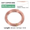 Unique Bargains Soft Pure Copper Jewelry Making Gardening Wire 1 Roll - 3 of 4