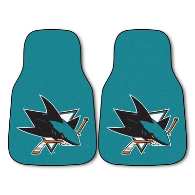 NHL San Jose Sharks Carpet Car Mat Set - 2pc