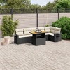 vidaXL Garden Sofa Set Black, Cream White - 2 of 4