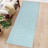 Washable Modern Plaid Printed Rug Non Slip Low Pile Rug Soft Contemporary Throw Floor Cover Foldable Indoor Carpet for Living Room Bedroom - 4 of 4