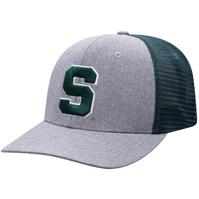 NCAA Michigan State Spartans Men's Gray Chambray with Hard Mesh Snapback Hat