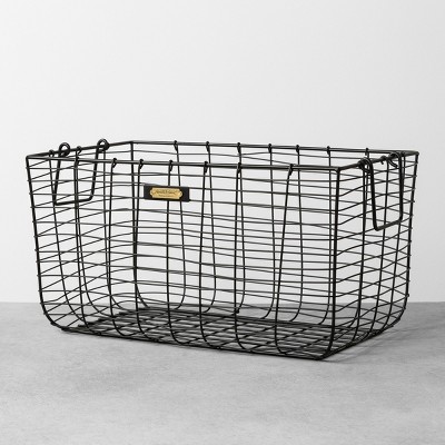 Wire Storage Basket Black - Hearth & Hand&#153; with Magnolia