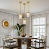 POWLIG 4.72" Modern Pendant Light with Glass Shade, Height Adjustable Chandelier for Kitchen Island, Dining Room or Entryway - 2 of 4