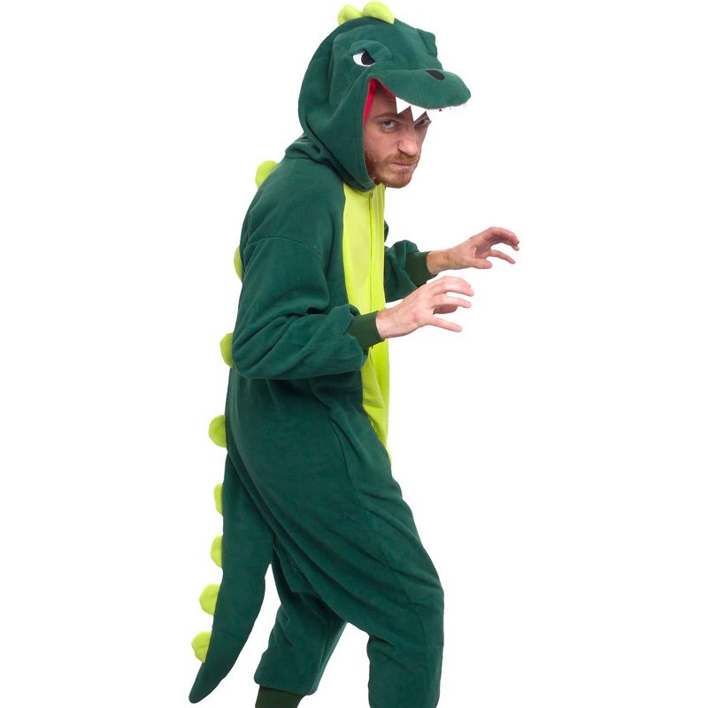 FUNZIEZ! - Dinosaur Adult Unisex Novelty Union Suit Costume for Halloween, 6 of 8