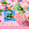 Joyfy 30 Packs Valentine's Day 6-Design Gift Cards with Fidget Spinners | Deformable DIY Fingertip Toys for Stress Relief - 4 of 4