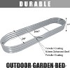 Cesicia 12 x 2 x 1 FT Light Gray Oval Galvanized Metal Raised Garden Bed - 2 of 4