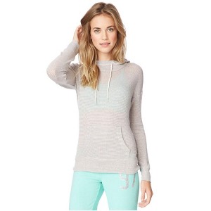 Aeropostale Womens Striped Knit Hoodie Sweatshirt - 1 of 3