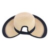 Karen Keith Women's Toyo Braid Sun Hat with Ponytail Opening in Back - 3 of 4