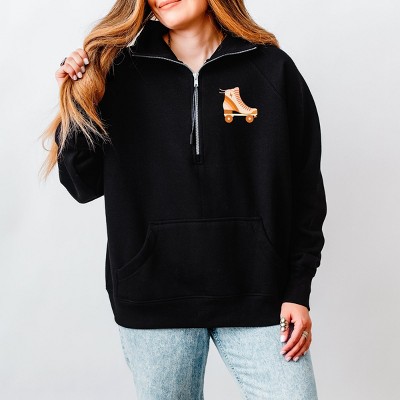 Simply Sage Market Just Roll With It Rollerskate Quarter Zip Fleece