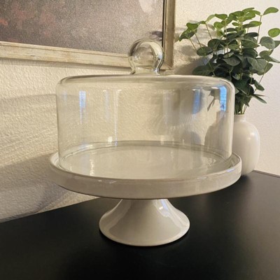 Stoneware Glass Covered Cake Stand Hearth Hand With Magnolia Target
