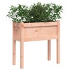 vidaXL Garden Planter with Legs 27.6"x12.2"x27.6" Solid Wood Douglas - 4 of 4