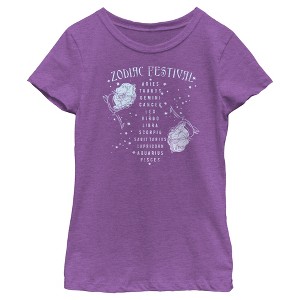 Girl's Lost Gods Zodiac Festival Flower T-Shirt - 1 of 4