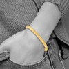 Black Bow Jewelry 6mm 14k Yellow Gold Textured Diamond Cut Hinged Bangle - 3 of 4